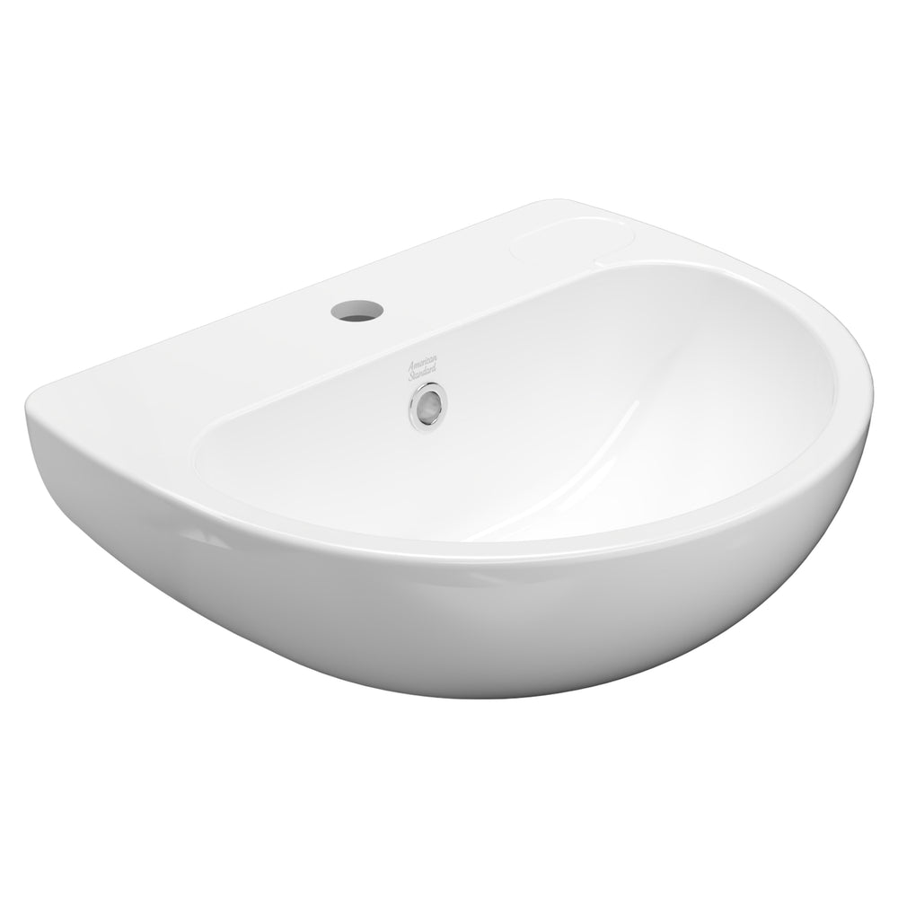 AMERICAN STANDARD STUDIO WALL BASIN OVERFLOW WHITE 500MM