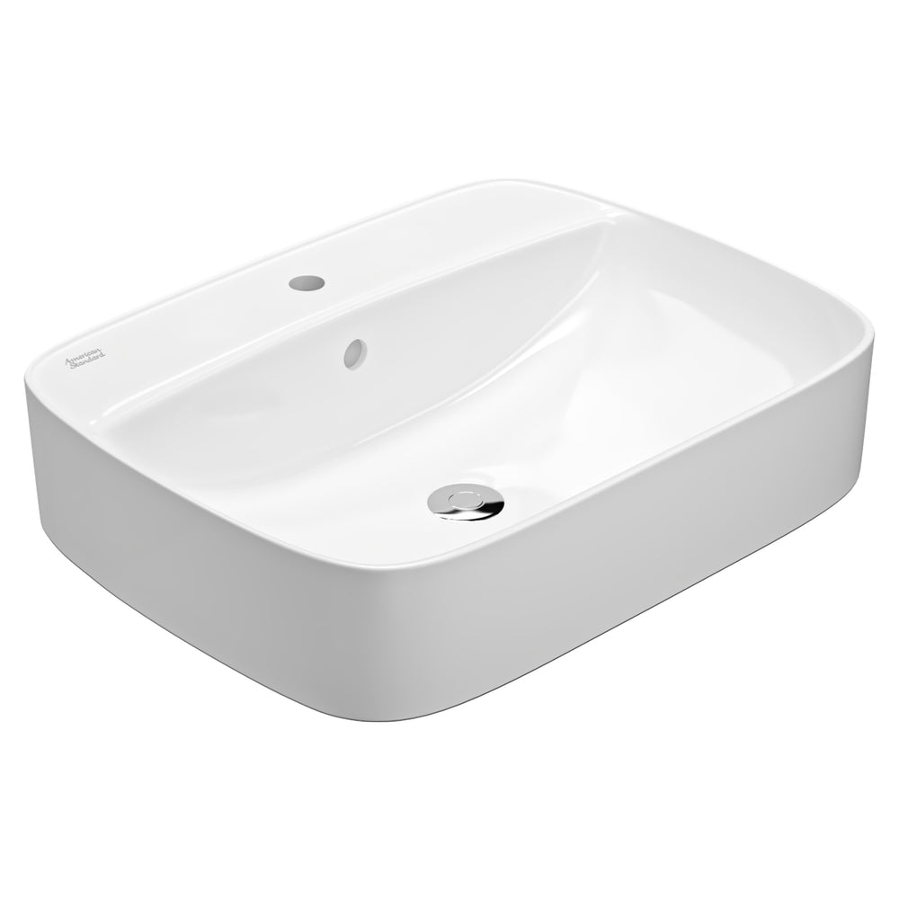 AMERICAN STANDARD SIGNATURE COUNTER TOP BASIN OVERFLOW WHITE 550MM