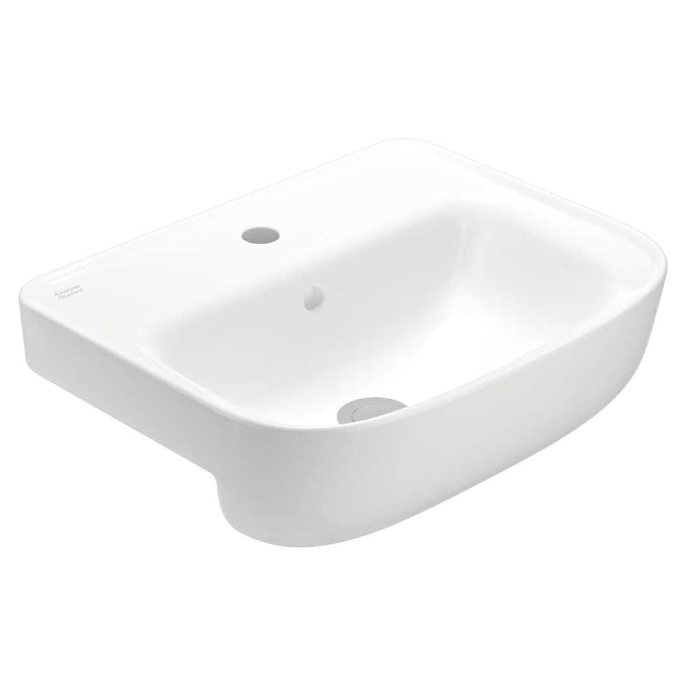AMERICAN STANDARD LOVEN SEMI RECESSED BASIN OVERFLOW WHITE 510MM