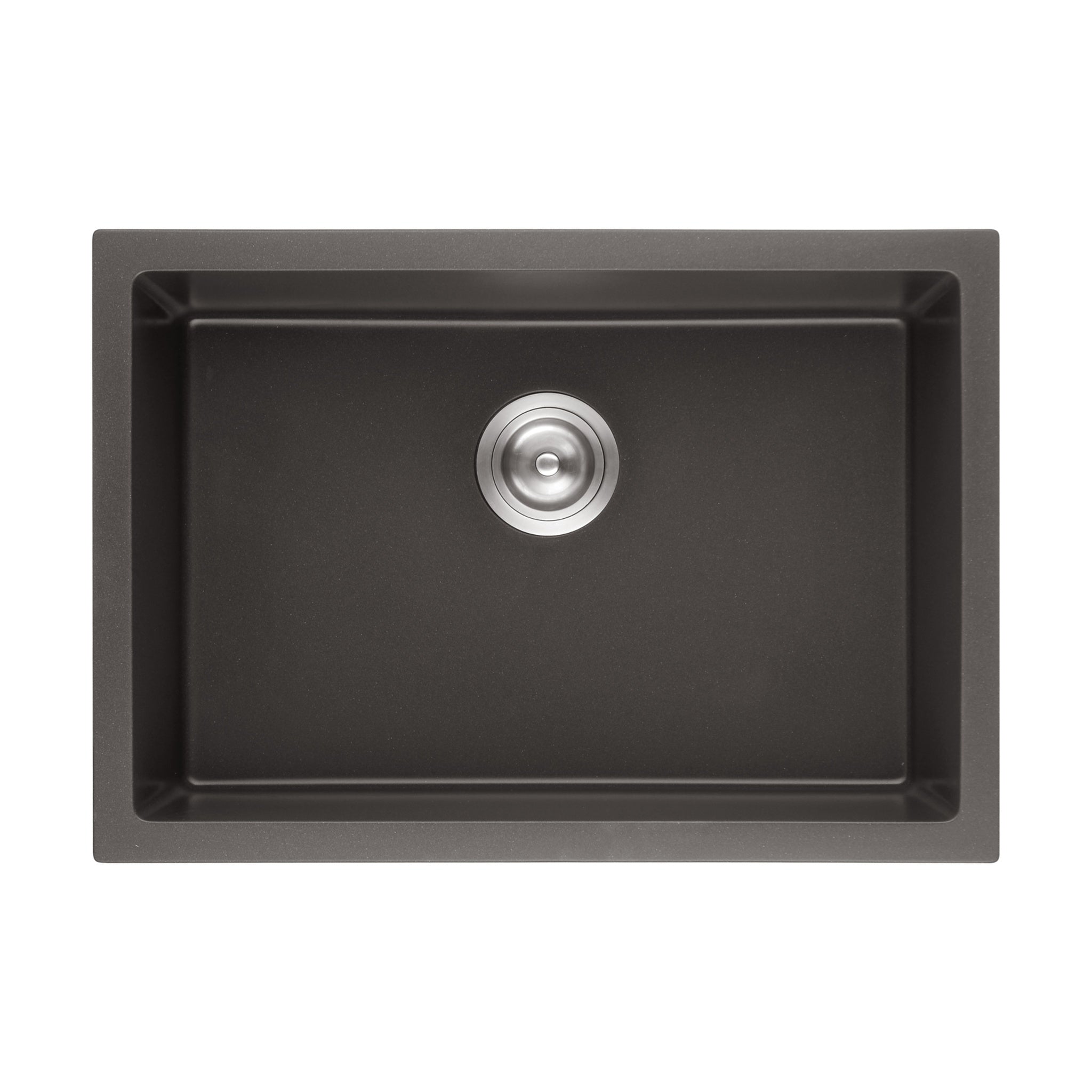 VITO QUARTZ SINGLE BOWL UNDERMOUNT KITCHEN SINK MATTE BLACK 730MM