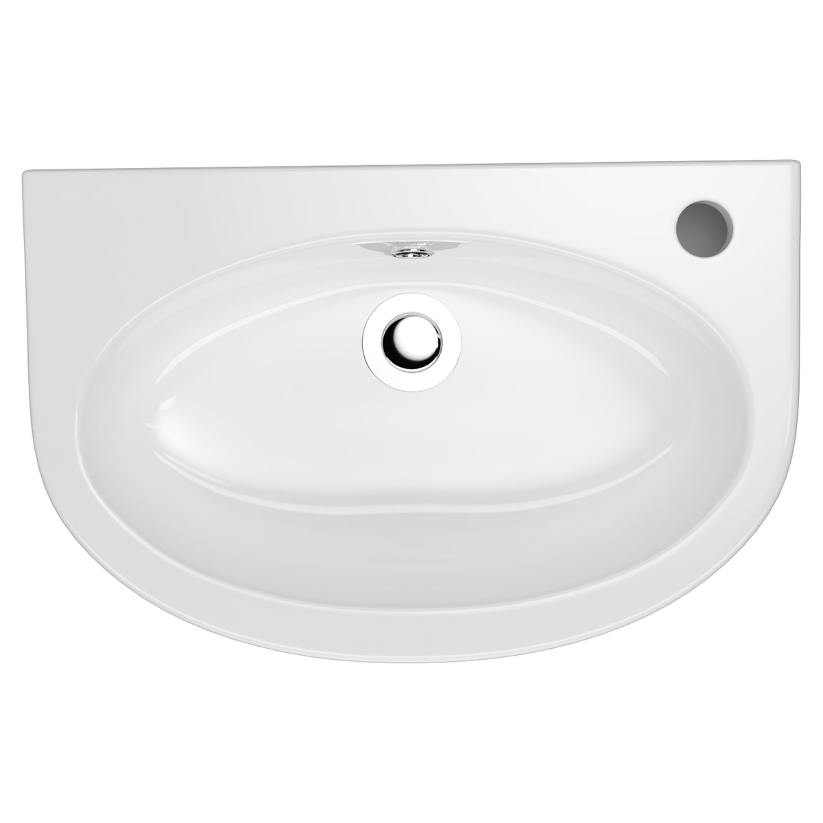 AMERICAN STANDARD STUDIO WALL BASIN OVERFLOW WHITE 450MM