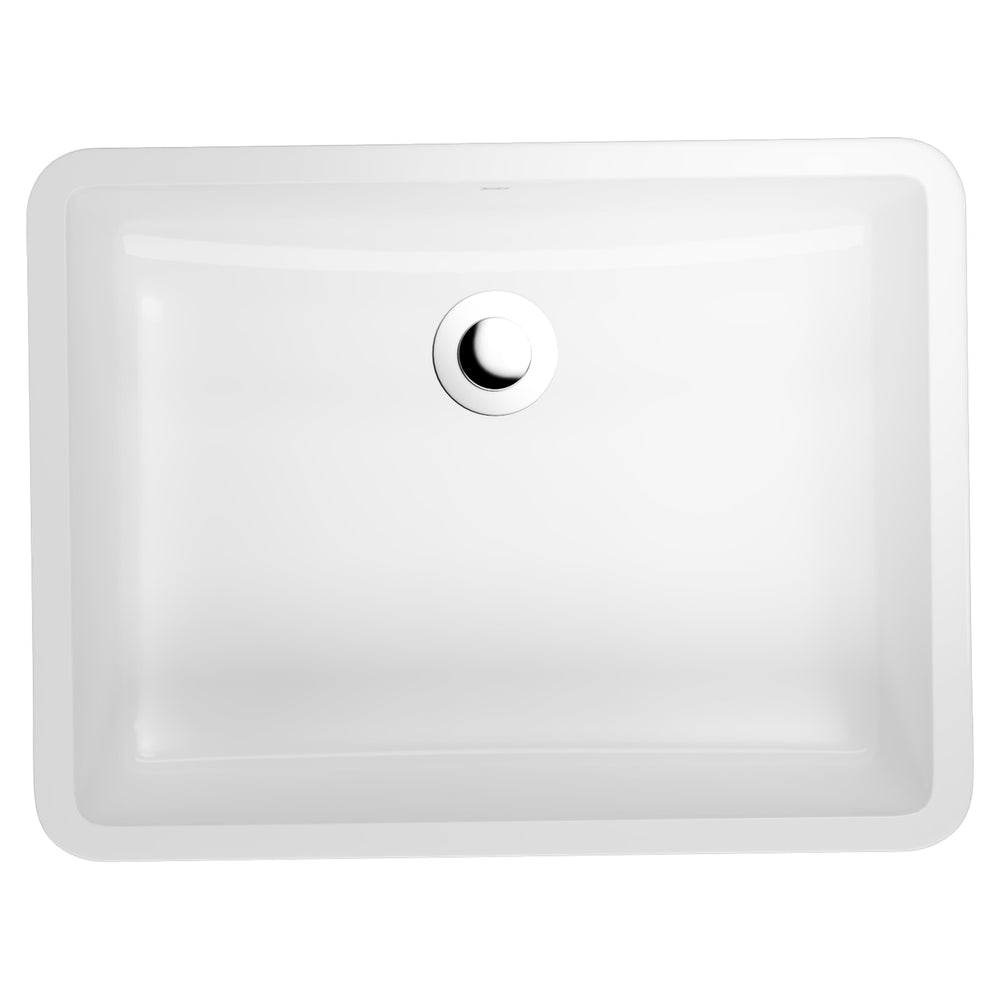 AMERICAN STANDARD HERON SQUARE UNDER COUNTER BASIN OVERFLOW WHITE 500MM