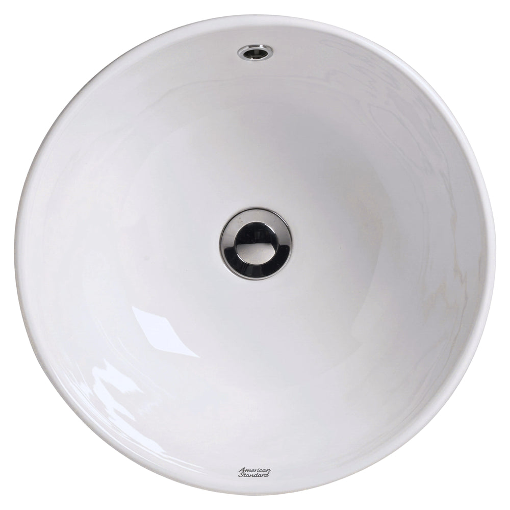 AMERICAN STANDARD CYGNET ROUND VESSEL BASIN OVERFLOW WHITE 400MM