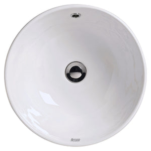 AMERICAN STANDARD CYGNET ROUND VESSEL BASIN OVERFLOW WHITE 400MM