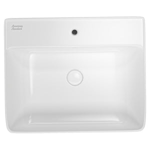 AMERICAN STANDARD ACACIA SUPASLEEK SEMI RECESSED BASIN OVERFLOW WHITE 550MM