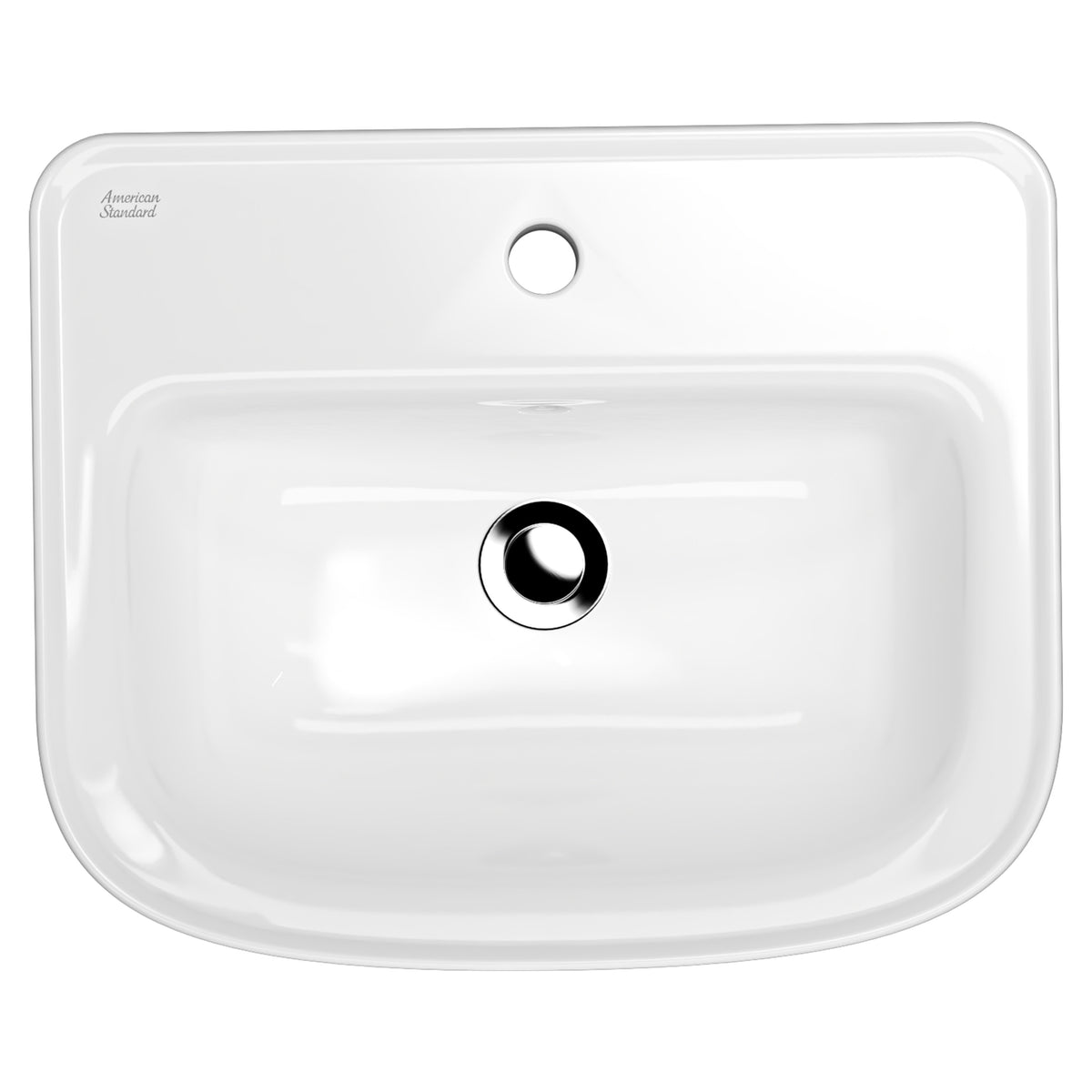 AMERICAN STANDARD LOVEN SEMI RECESSED BASIN OVERFLOW WHITE 510MM