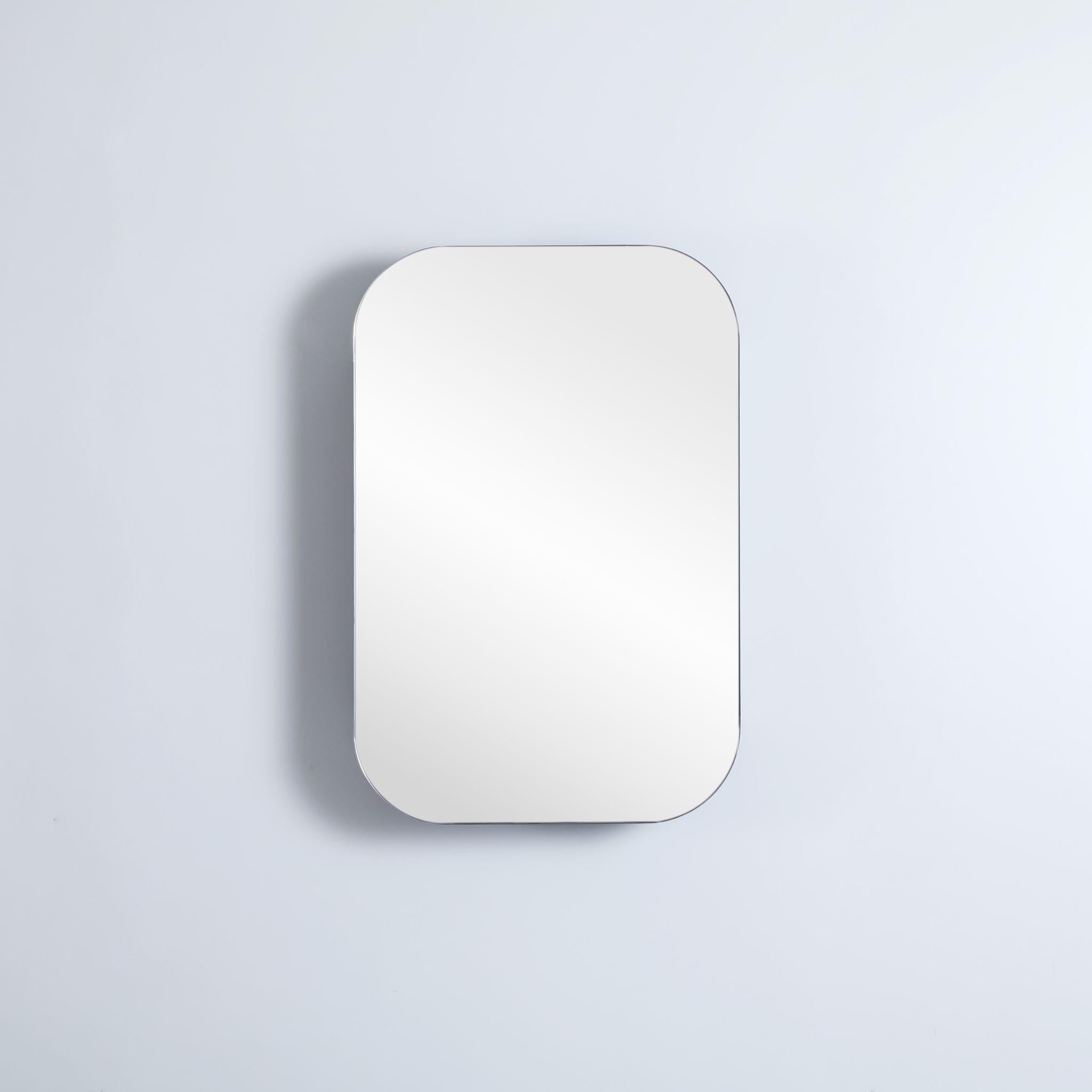 LUKKA ALLISON MATTE BLACK RECTANGULAR MIRROR SHAVING CABINET 600MM