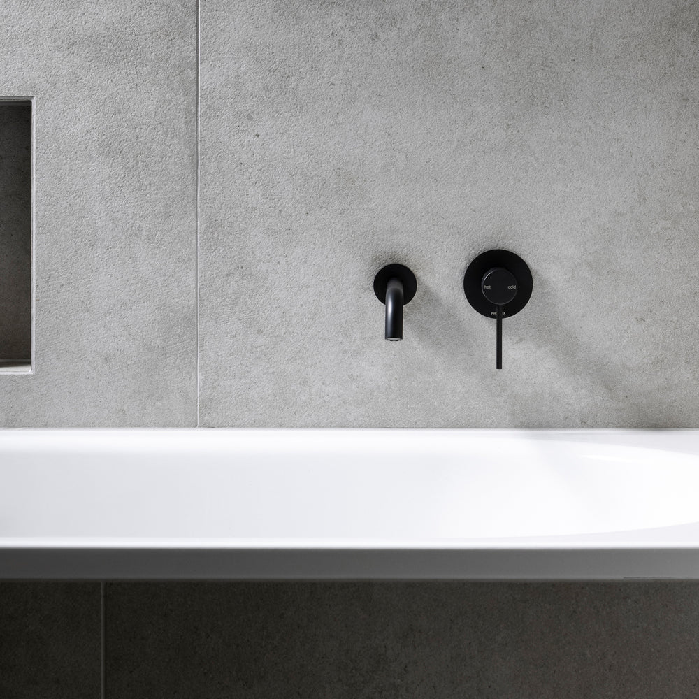 PHOENIX VIVID SLIMLINE SWITCHMIX WALL AND SHOWER MIXER MATTE BLACK