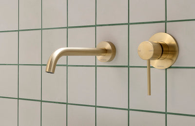 PHOENIX VIVID SLIMLINE SWITCHMIX LEAD FREE WALL AND SHOWER MIXER BRUSHED GOLD