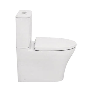 AMERICAN STANDARD SIGNATURE HYGIENE RIM CLOSE COUPLED BACK-TO-WALL TOILET SUITE BACK INLET WITH STANDARD SEAT WHITE