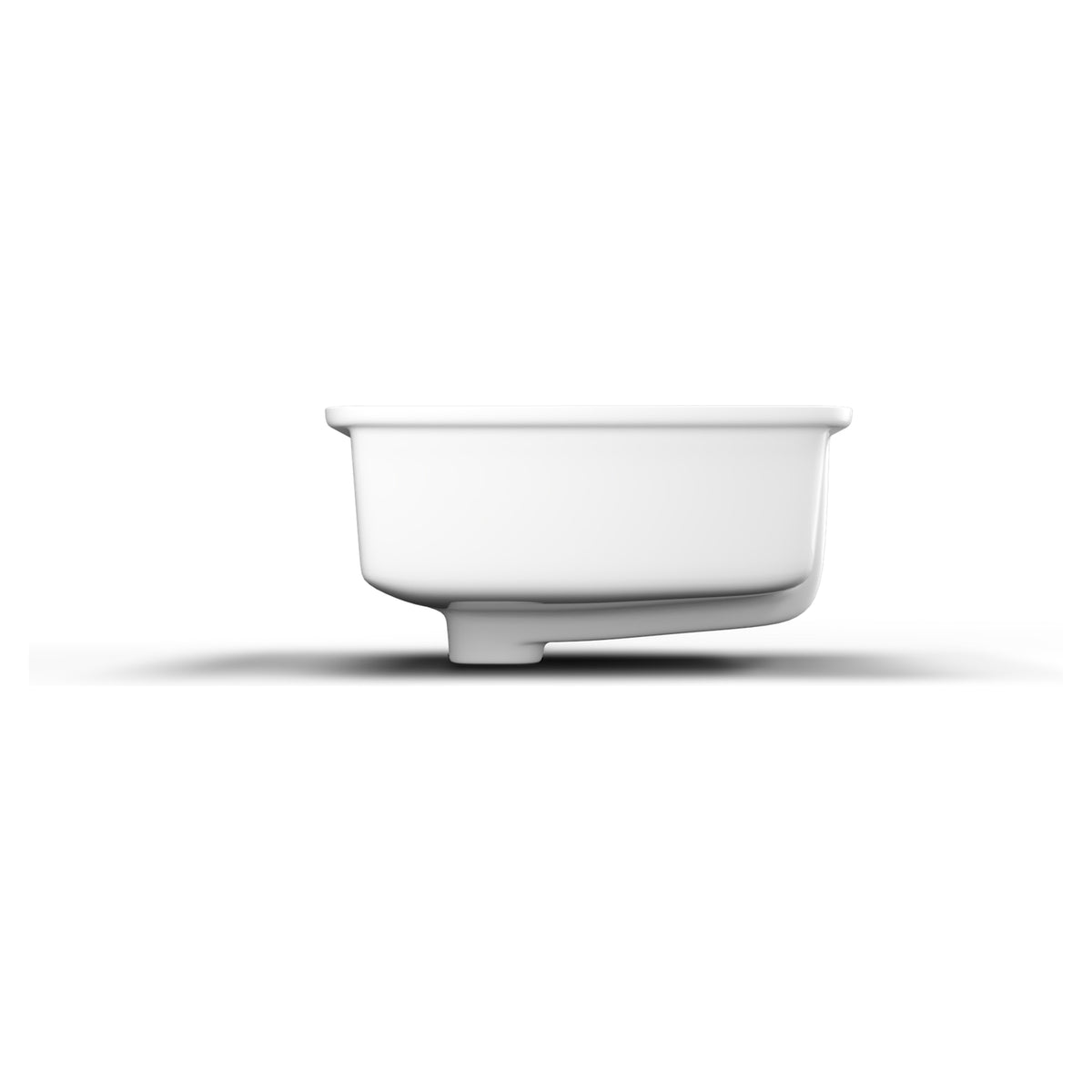 AMERICAN STANDARD HERON SQUARE UNDER COUNTER BASIN OVERFLOW WHITE 500MM