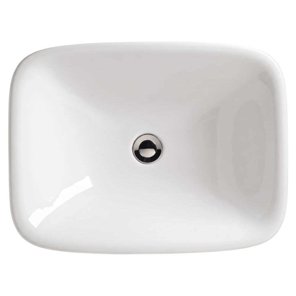 AMERICAN STANDARD CYGNET SEMI INSET BASIN NO OVERFLOW WHITE 550MM