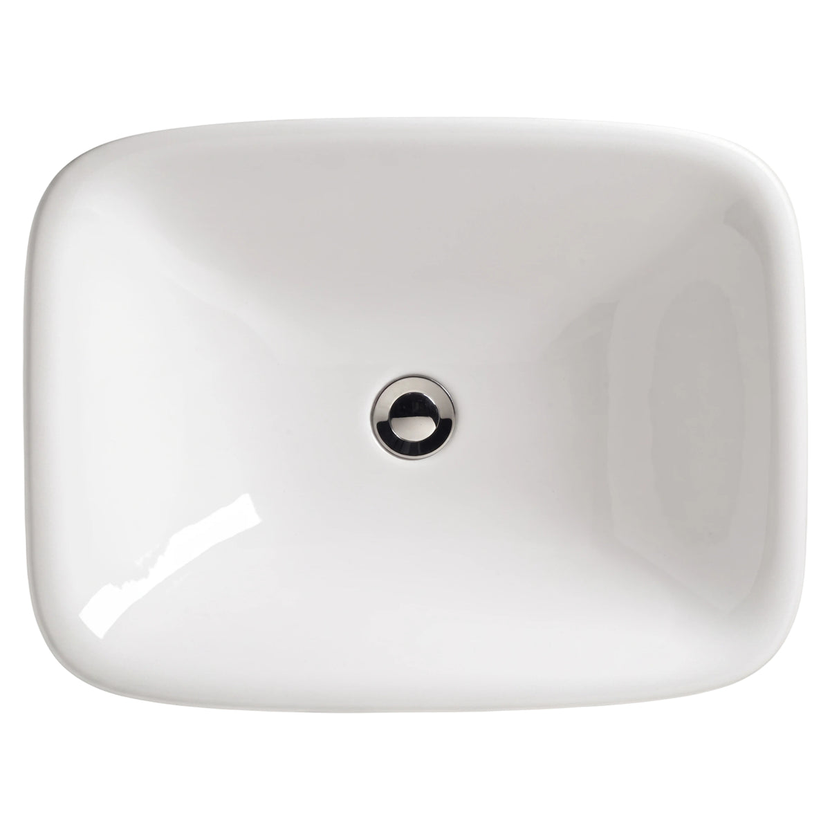 AMERICAN STANDARD CYGNET SEMI INSET BASIN NO OVERFLOW WHITE 550MM