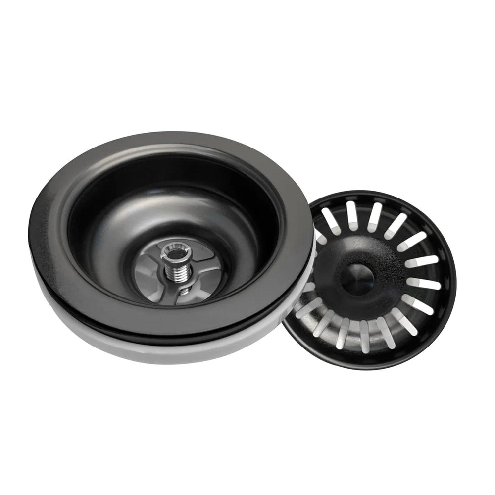 INSPIRE ARTE 76D DOUBLE BOWL KITCHEN AND LAUNDRY SINK GUN METAL 760MM