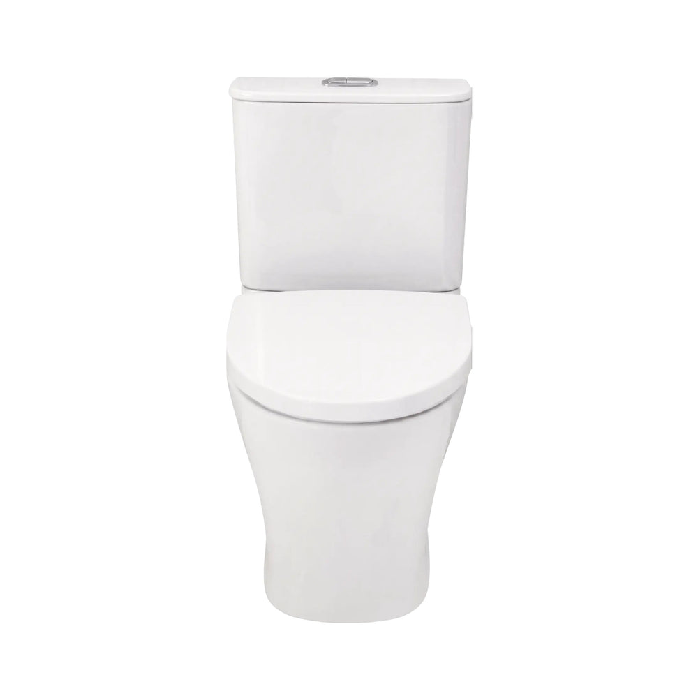 AMERICAN STANDARD SIGNATURE HYGIENE RIM CLOSE COUPLED BACK-TO-WALL TOILET SUITE BACK INLET WITH STANDARD SEAT WHITE