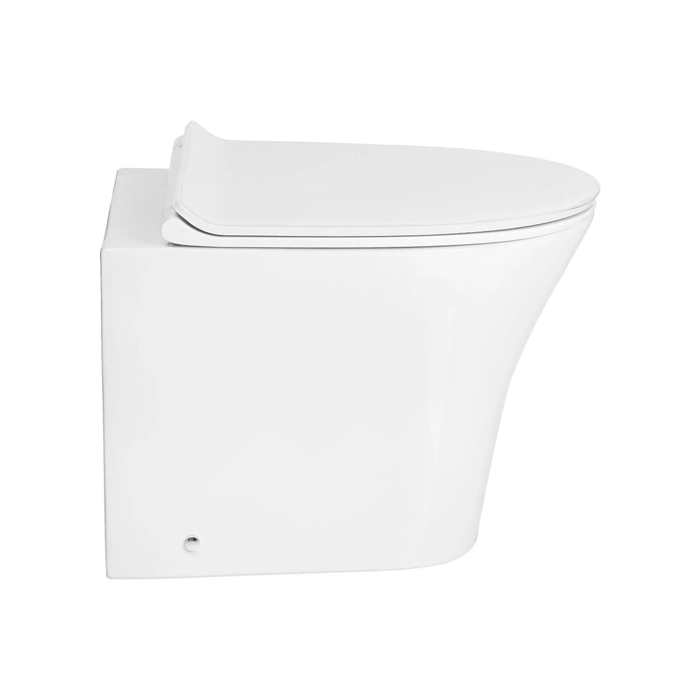 AMERICAN STANDARD SIGNATURE HYGIENE RIM BACK-TO-WALL TOILET PAN WITH CRYSTASLEEK SEAT WHITE