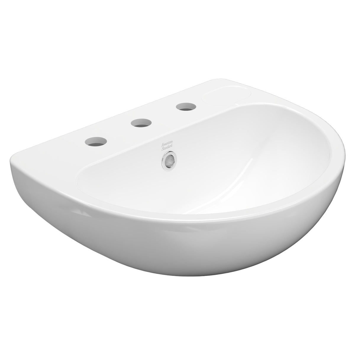 AMERICAN STANDARD STUDIO WALL BASIN OVERFLOW WHITE 500MM