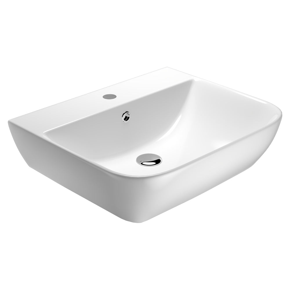 AMERICAN STANDARD CYGNET WALL BASIN OVERFLOW WHITE 550MM