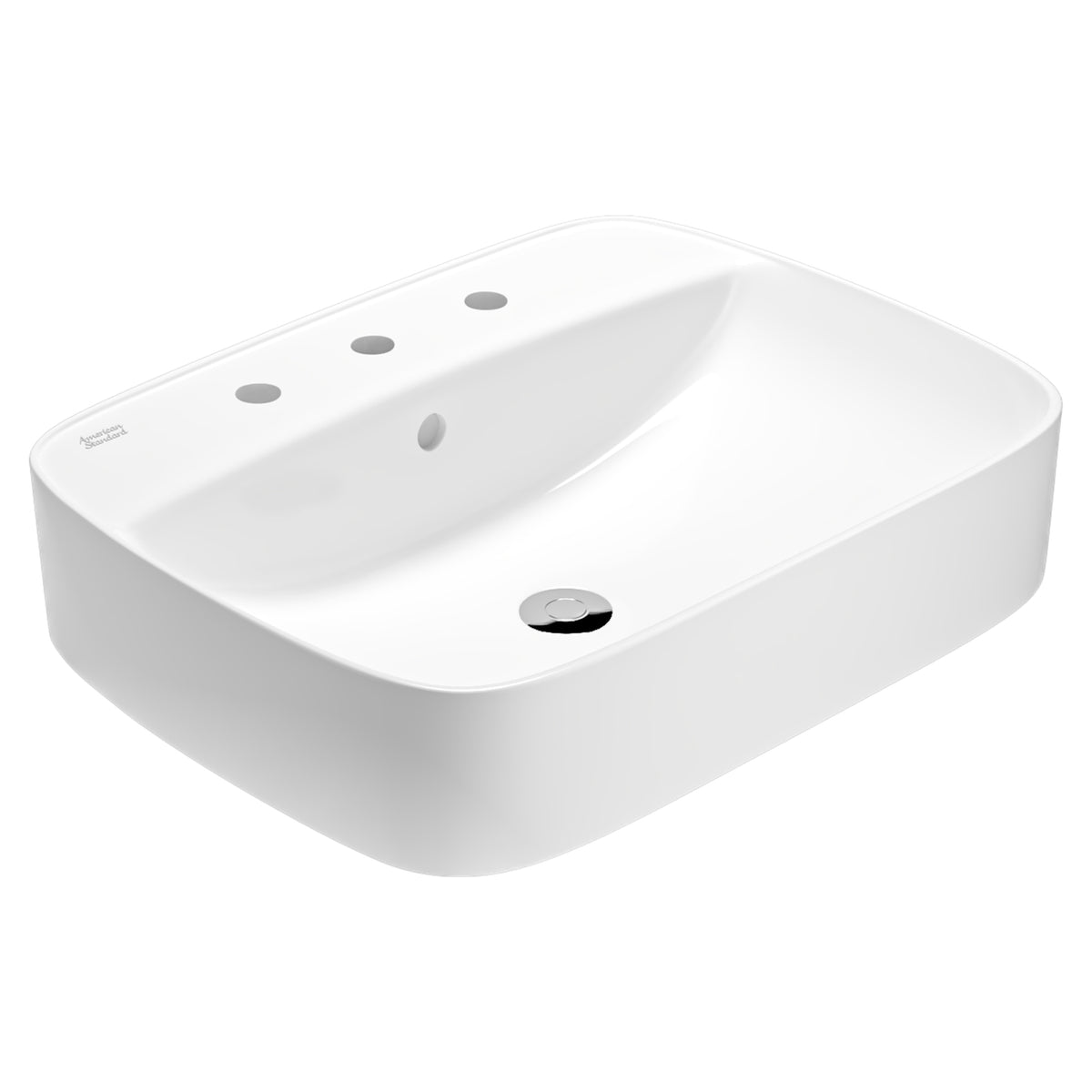 AMERICAN STANDARD SIGNATURE COUNTER TOP BASIN OVERFLOW WHITE 550MM