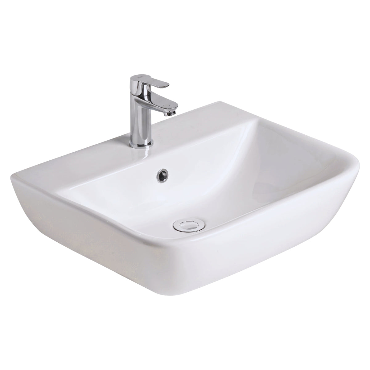 AMERICAN STANDARD CYGNET WALL BASIN OVERFLOW WHITE 550MM