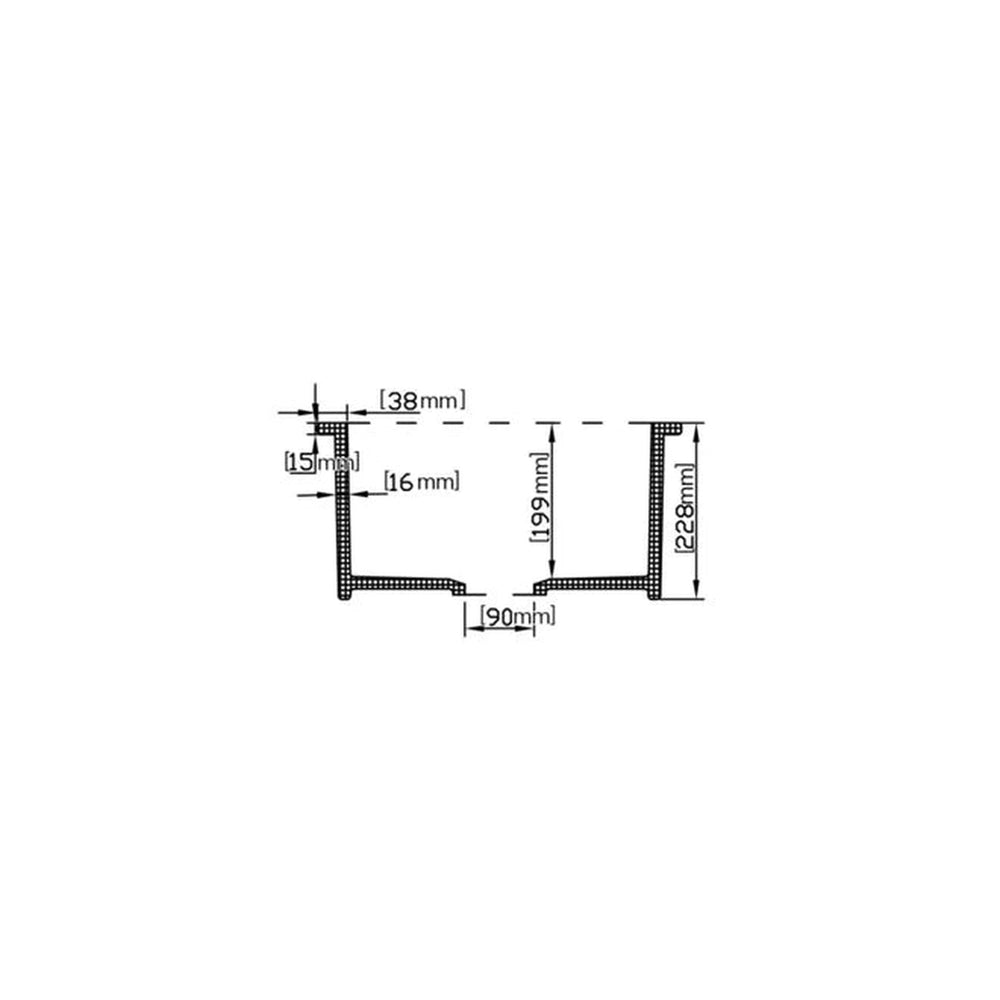 VITO NADIA SINGLE BOWL INSET AND UNDERMOUNT FIRECLAY KITCHEN SINK GLOSS WHITE 457MM