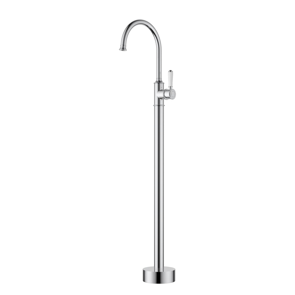IKON CLASICO WALL BASIN MIXER CERAMIC HANDLE CHROME