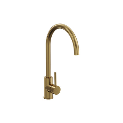 LINSOL LOUIS S2 LEAD FREE SINK MIXER ECO 396MM BRUSHED BRASS