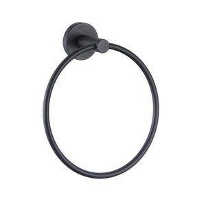 LINSOL LUX S2 HAND TOWEL RING MATTE BLACK