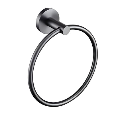 LINSOL LUX S2 LEAD FREE HAND TOWEL RING GUN METAL