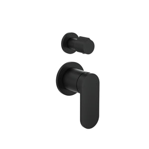 LINSOL CAPO 2-PLATE WALL MIXER WITH DIVERTER MATTE BLACK