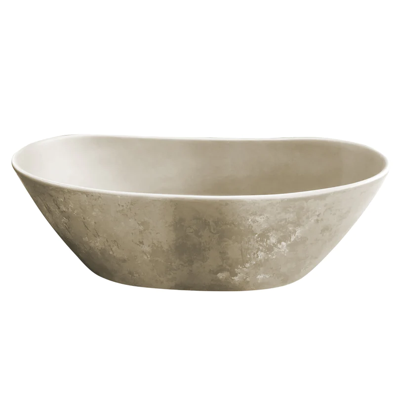 VEROTTI MALIBU FREESTANDING CONCRETE BATH MATTE GREY 1800MM