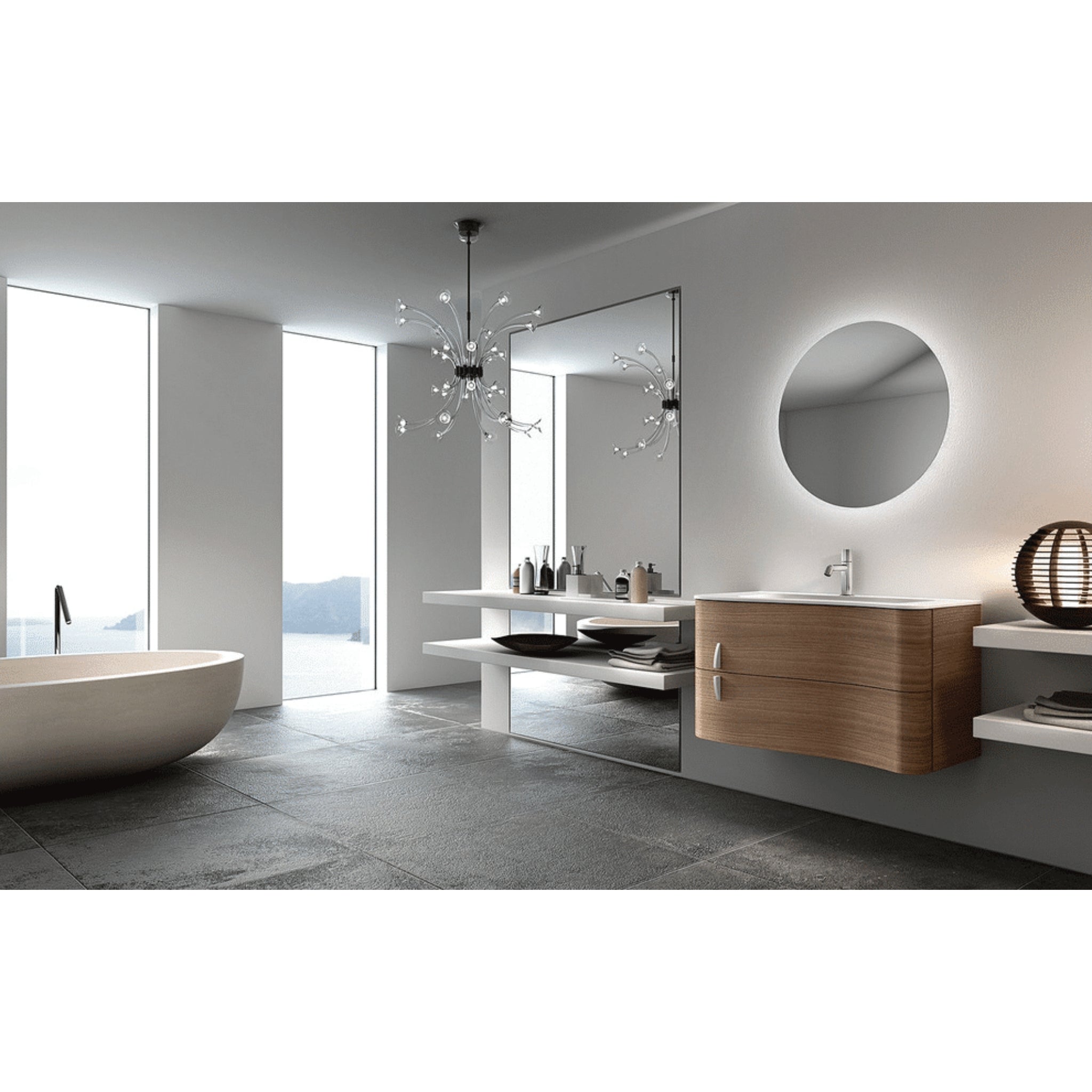 THERMOGROUP ABLAZE PREMIUM RS RANGE BACK-LIT MIRROR 600MM