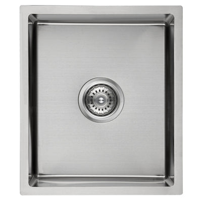 IKON CORA SINGLE BOWL ABOVE / UNDERMOUNT SINK STAINLESS STEEL 340MM