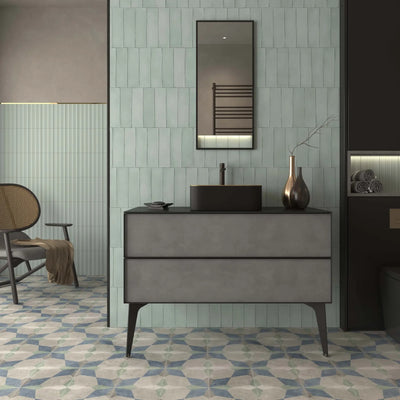 ELITE IMPORTERS SCALA MENTA MATTE 115X231MM RECTANGLE TILE (PER BOX)