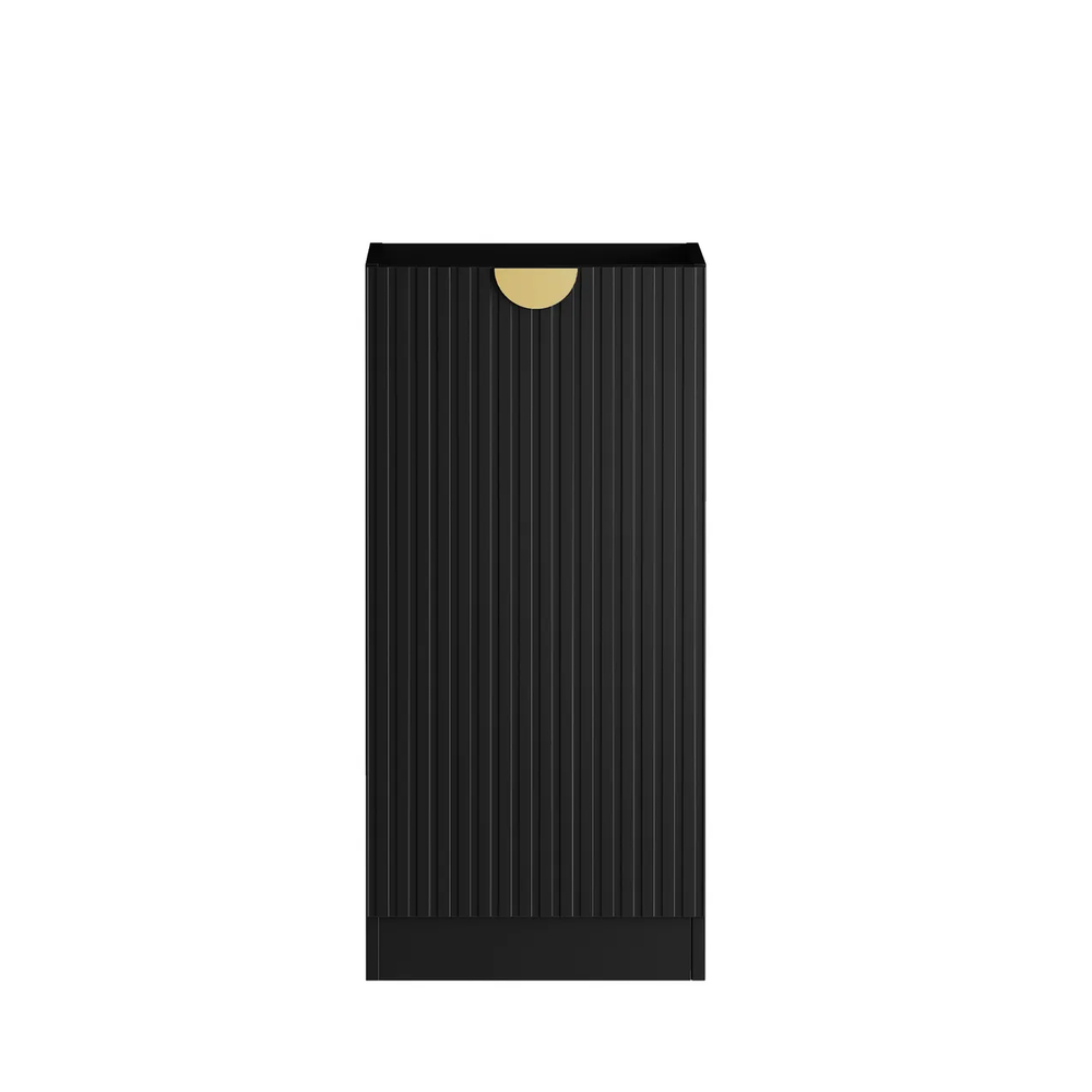 OTTI MARLO MATTE BLACK 1060MM BASE LAUNDRY CABINET WITH STONE TOP & SINK