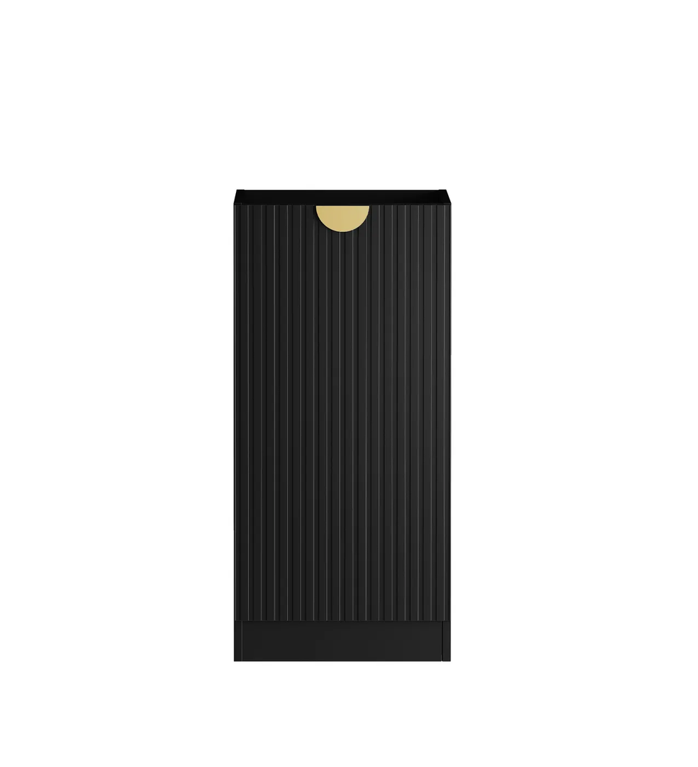 OTTI MARLO MATTE BLACK 1060MM BASE LAUNDRY CABINET WITH STONE TOP & SINK