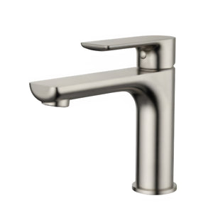 MODERN NATIONAL NOVA LEAD FREE BASIN MIXER 152MM BRUSHED NICKEL