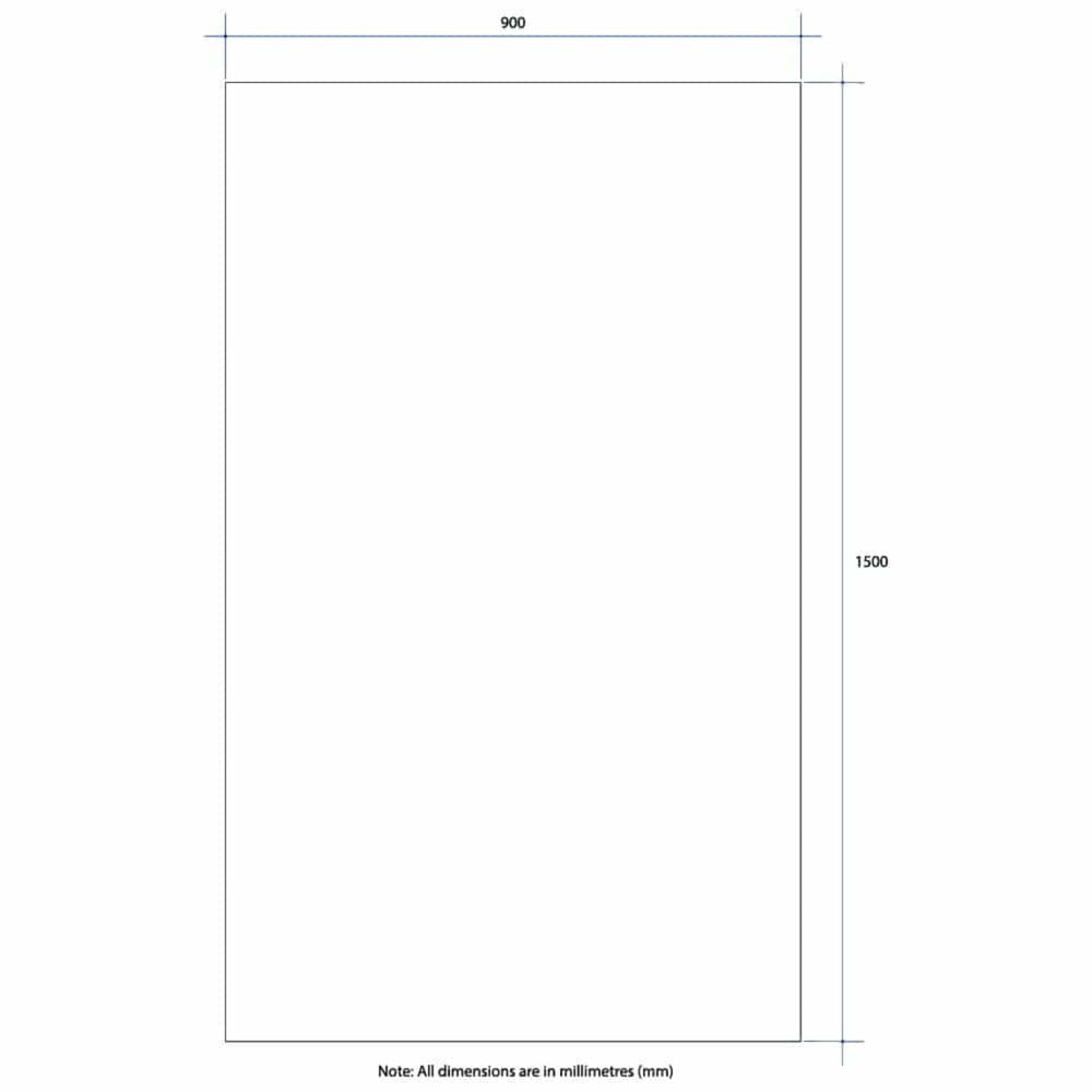 THERMOGROUP ABLAZE RECTANGLE POLISHED EDGE MIRROR 900X1500MM