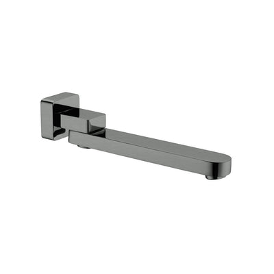 NERO BIANCA SWIVEL BATH SPOUT 253MM GUN METAL