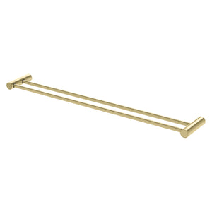 PHOENIX VIVID SLIMLINE NON-HEATED DOUBLE TOWEL RAIL BRUSHED GOLD (AVAILABLE IN 600MM AND 800MM)