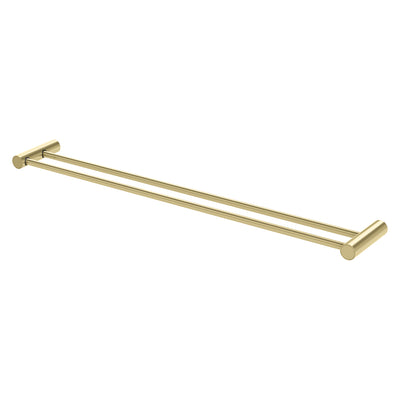 PHOENIX VIVID SLIMLINE NON-HEATED DOUBLE TOWEL RAIL BRUSHED GOLD (AVAILABLE IN 600MM AND 800MM)