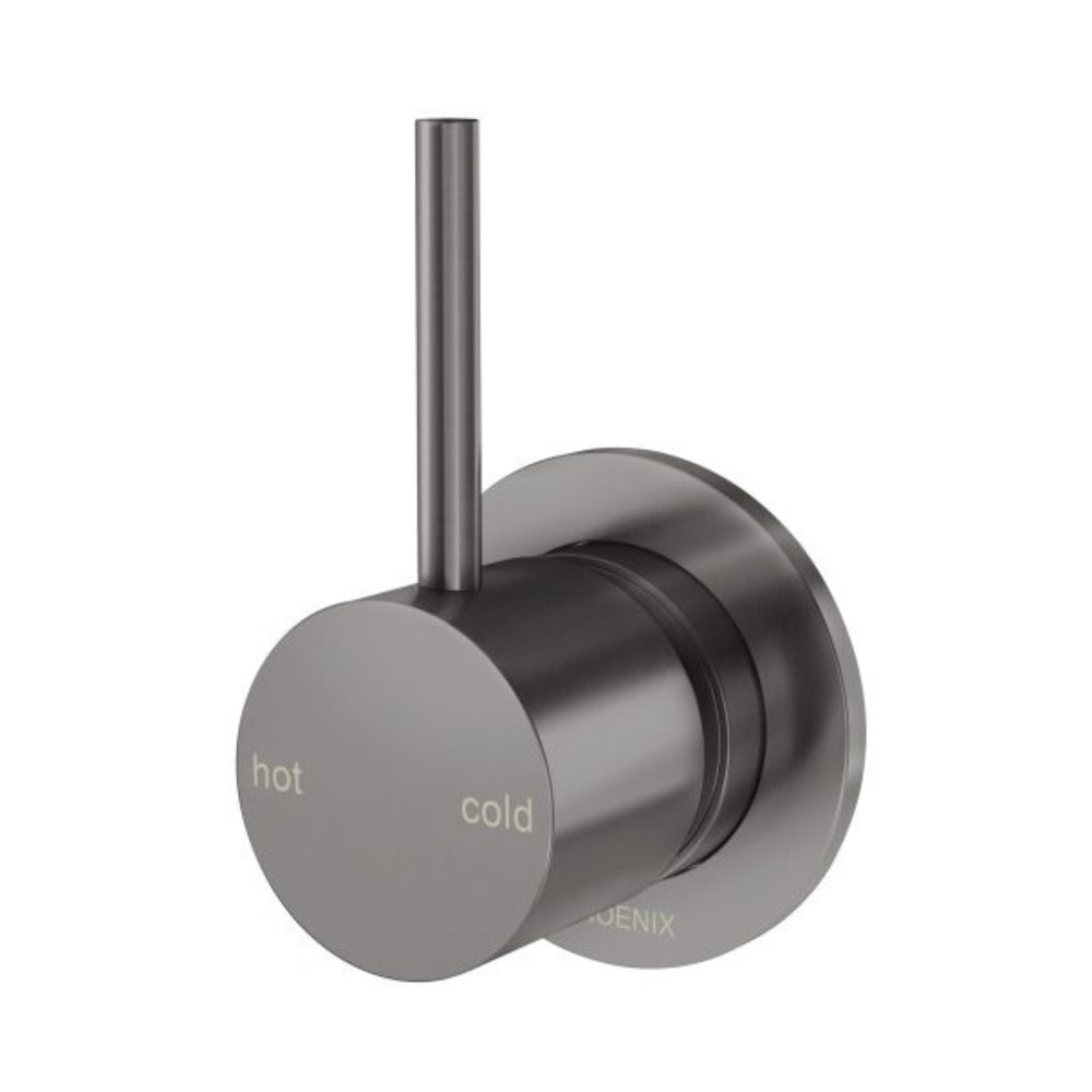 PHOENIX VIVID SLIMLINE UP LEAD FREE SHOWER / WALL MIXER BRUSHED CARBON
