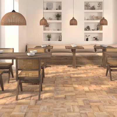 ELITE IMPORTERS XABIA SALMON MATTE 115X231MM RECTANGLE TILE (PER BOX)