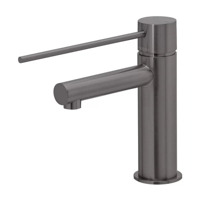 PHOENIX VIVID SLIMLINE LEAD FREE BASIN MIXER WITH EXTENDED LEVER 166MM BRUSHED CARBON