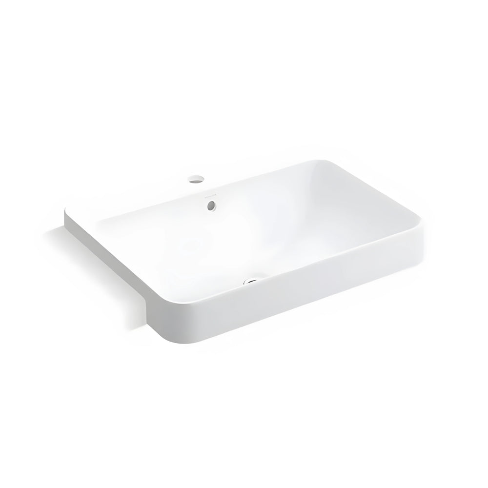 KOHLER FOREFRONT SEMI RECESSED BASIN WHITE 578MM