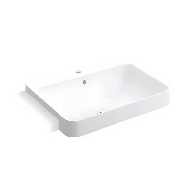 KOHLER FOREFRONT SEMI RECESSED BASIN WHITE 578MM