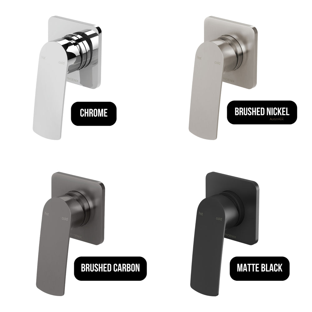PHOENIX MEKKO SWITCHMIX LEAD FREE SHOWER / WALL MIXER COMPLETE KIT 120MM CHROME