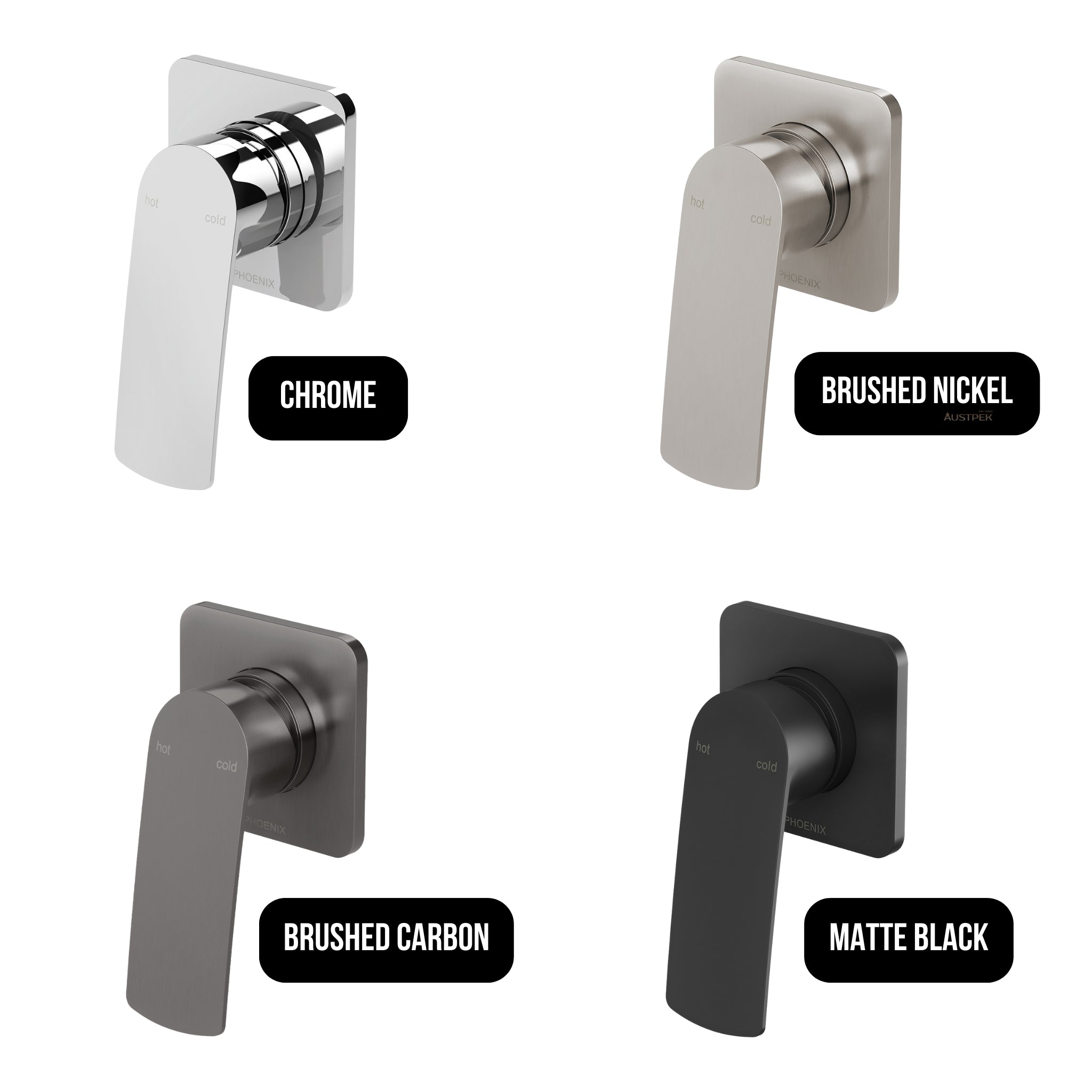 PHOENIX MEKKO SWITCHMIX SHOWER / WALL MIXER COMPLETE KIT 120MM CHROME