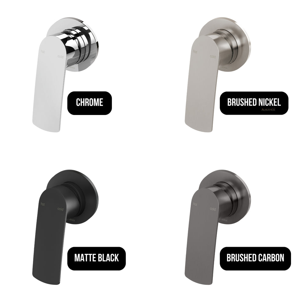 PHOENIX MEKKO SWITCHMIX SHOWER / WALL MIXER ROUND PLATE COMPLETE KIT CHROME