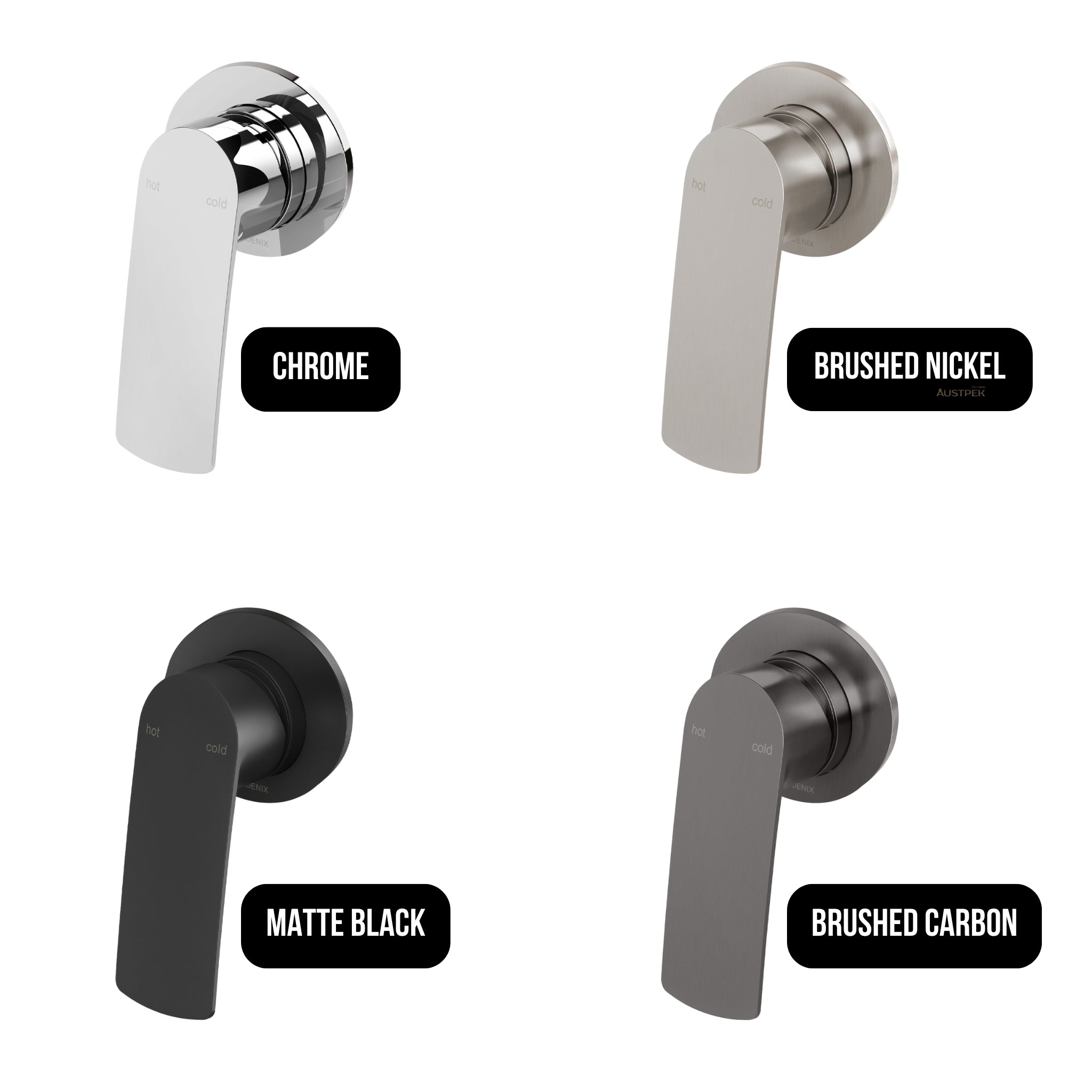 PHOENIX MEKKO LEAD FREE SWITCHMIX SHOWER / WALL MIXER ROUND PLATE COMPLETE KIT CHROME